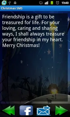 Christmas SMS android App screenshot 0